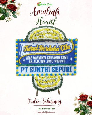 Papan Bunga Duka di Purwoyoso