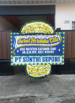 Papan Bunga Duka di Purwoyoso