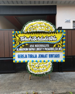 Papan Bunga Duka di Purwoyoso